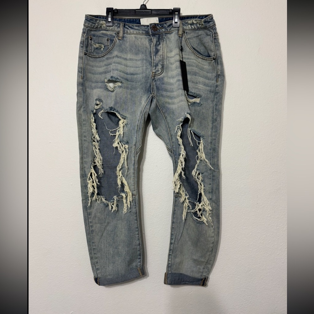 One teaspoon Saints Low Waist Boyfriend Denim Jeans Size 30 NWT - Picture 11 of 15